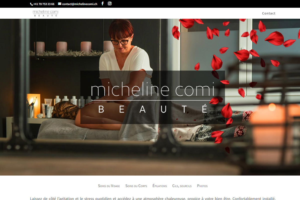 Site Web Institut de beauté Micheline Comi